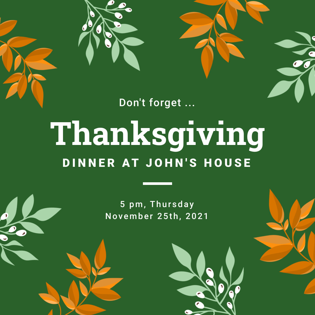 Don't Forget Thanksgiving Dinner 1080x1080 template