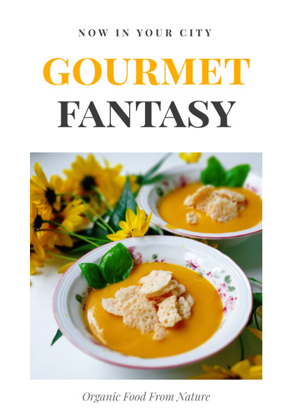 Gourmet Fantasy – Flyer Template 420x595 template preview