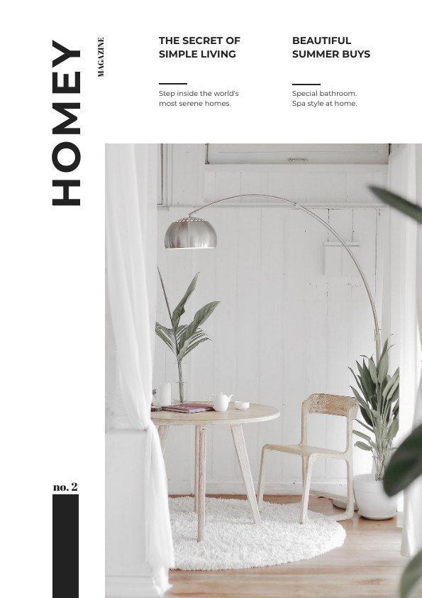 Homey Magazine – Cover Template 595x842 template
