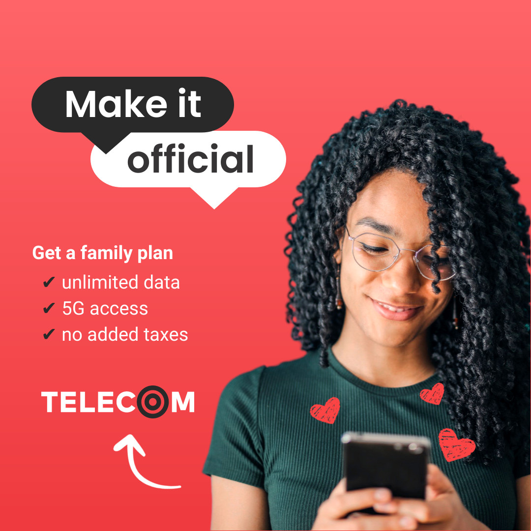 Telecom Family Plan for Valentine's Day 1080x1080 template
