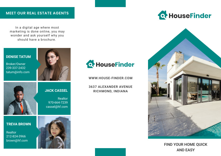 Green House Finder – Brochure Template 842x595 template