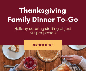 Thanksgiving Family Dinner To Go  300x250 template