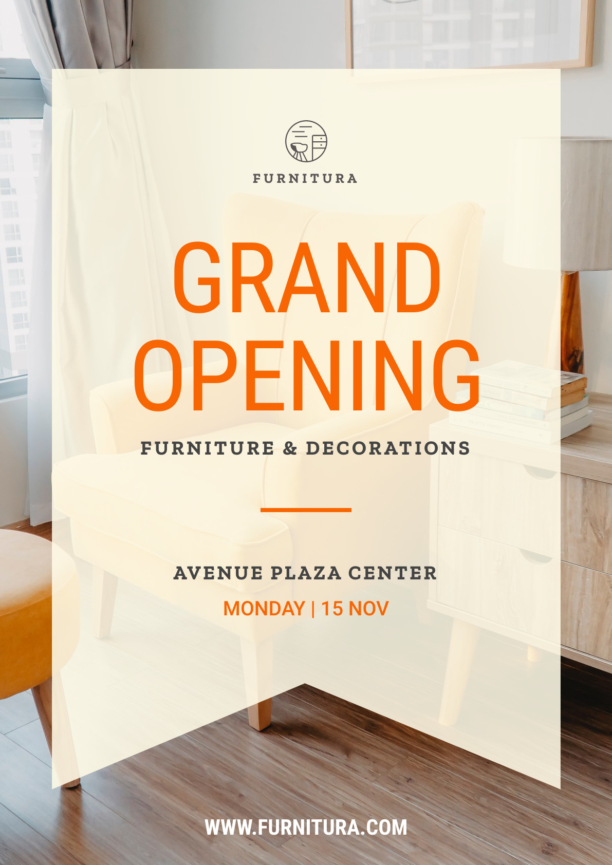 Furnitura Grand Opening – Poster Template 1191x1684 template