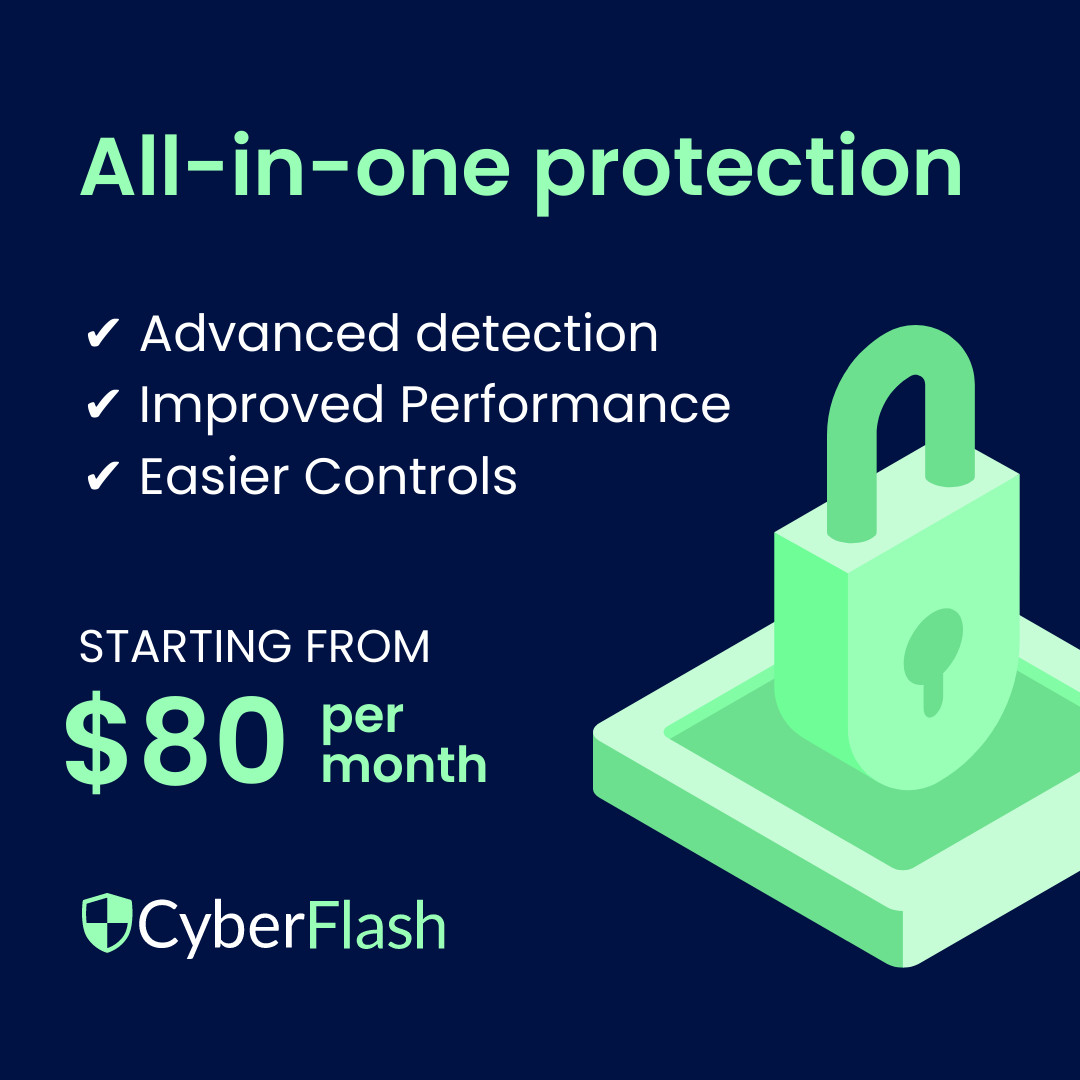 Cyber Flash Antivirus Protection 1080x1080 template