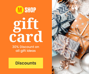 Christmas Gift Card Discount 300x250 template