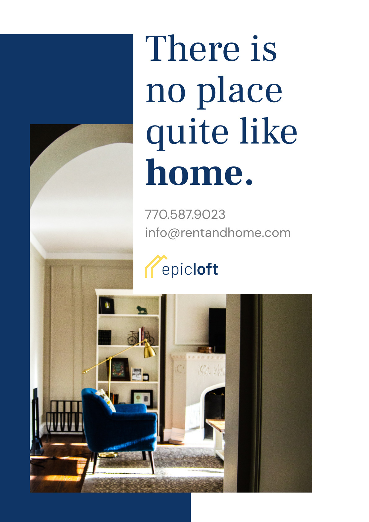 No Place Like Home – Poster Template 1191x1684 template