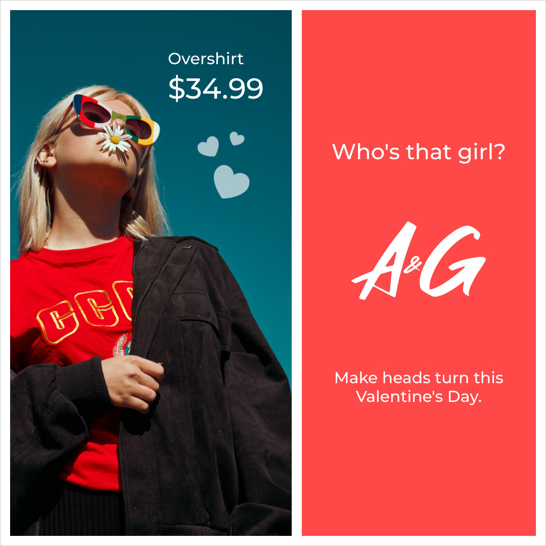 Make Heads Turn This Valentine's Day 1080x1080 template