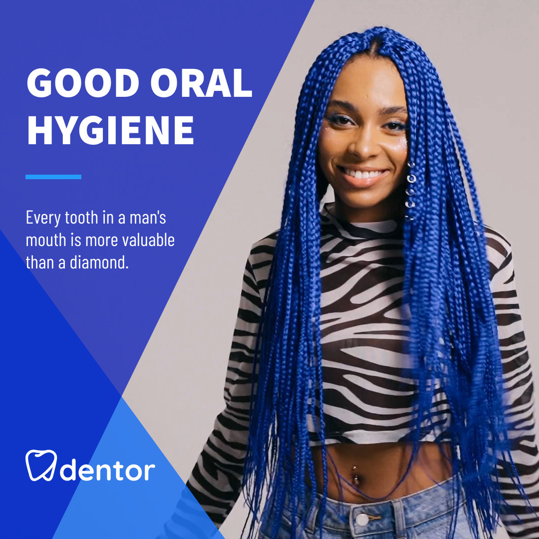 Denta Smile Good Oral Hygiene Video 1080x1080 template