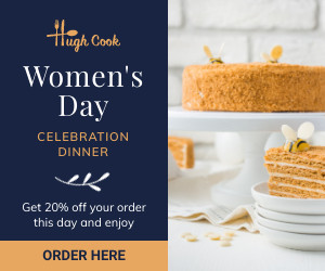 Women's Day Celebration Dinner 300x250 template