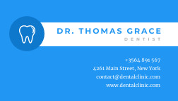 Thomas Dental Clinic – Business Card Template 252x144 template preview
