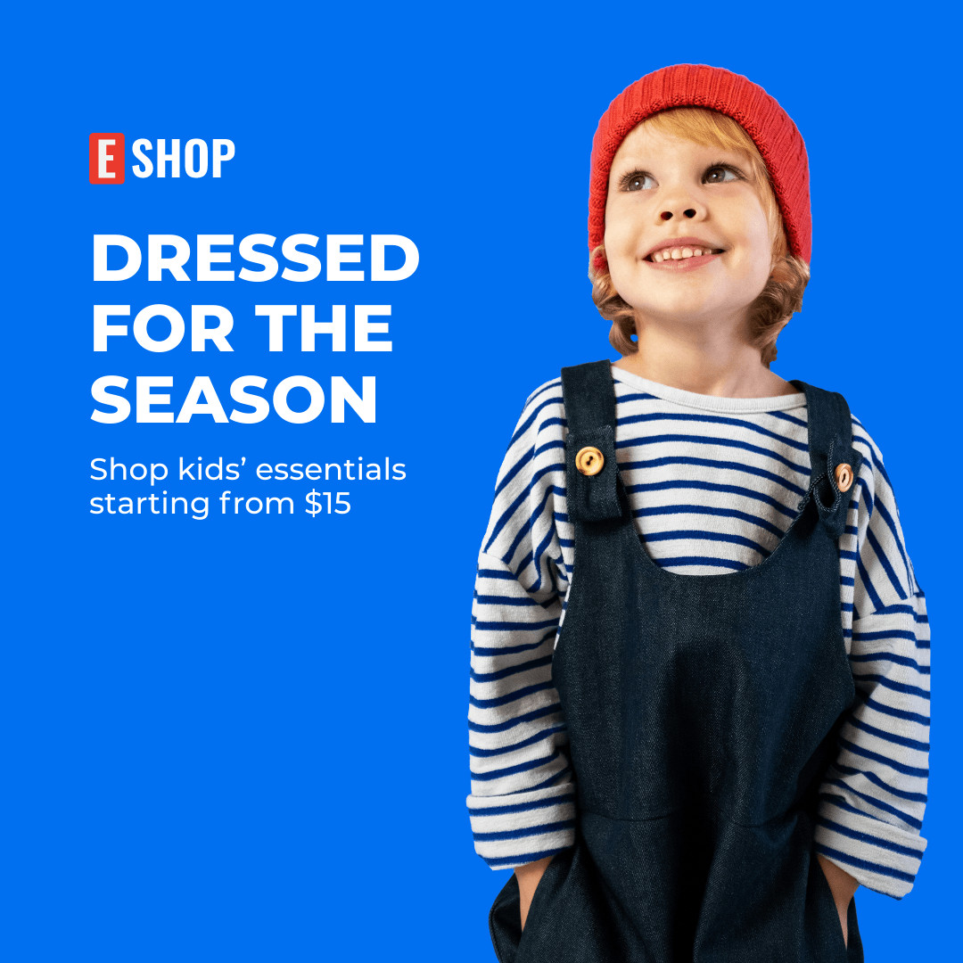 Dress Kids For The Season 1080x1080 template