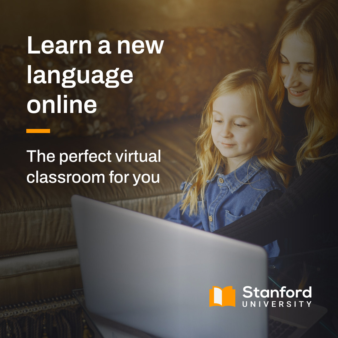 Learn a New Language Online 1080x1080 template