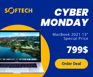 Cyber Monday MacBook 2021 Deal 300x250 template