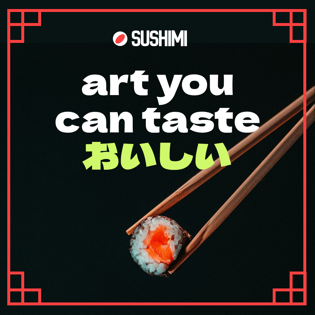 Art you can taste  1080x1080 template