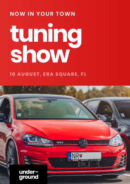 Volkswagen Tuning Show – Flyer Template 420x595 template