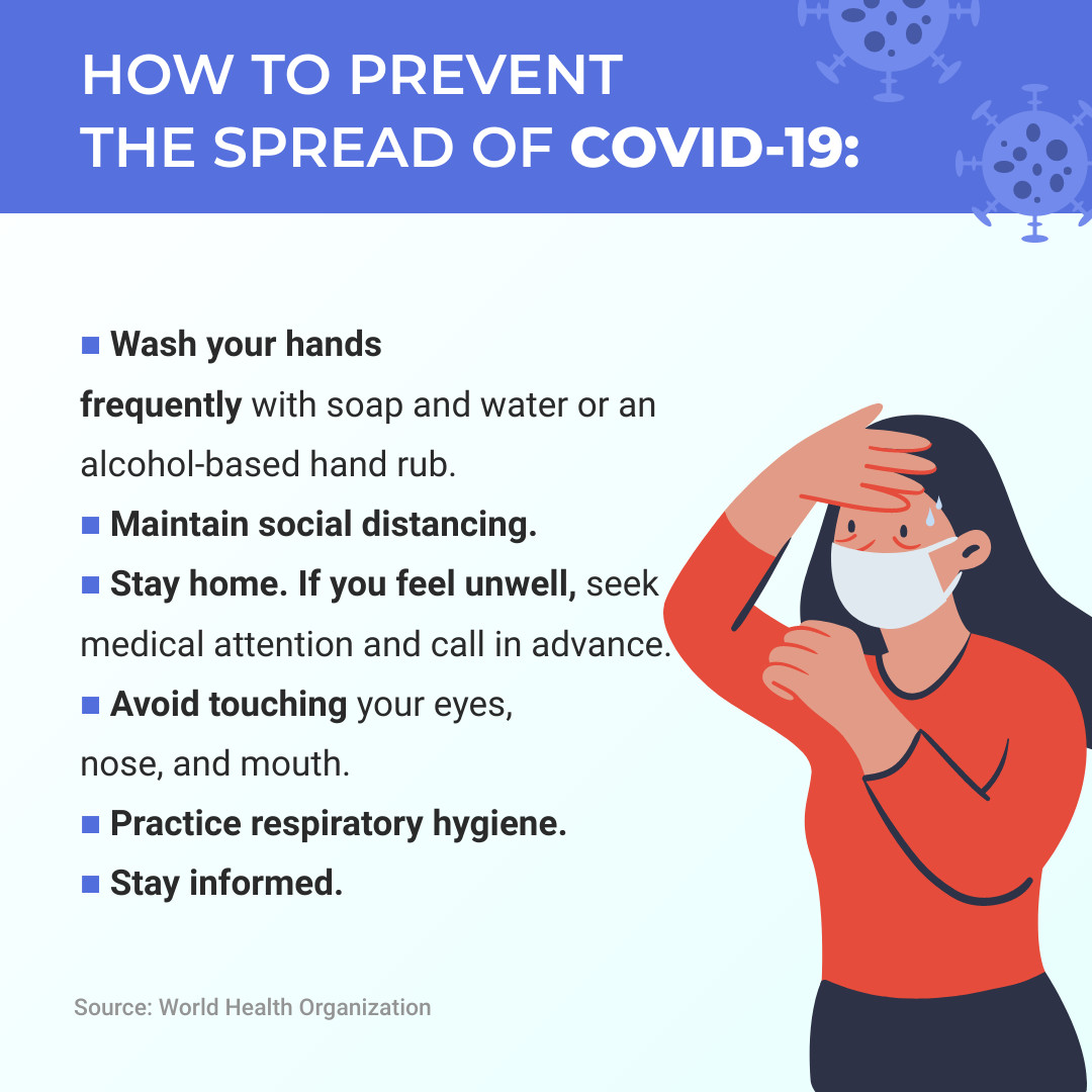 How to Prevent the Spread of Covid-19 1080x1080 template