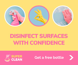 Disinfect Surfaces Cleaning Products 300x250 template