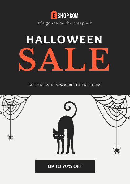 Creepiest Halloween Sale Flyer 420x595 template preview
