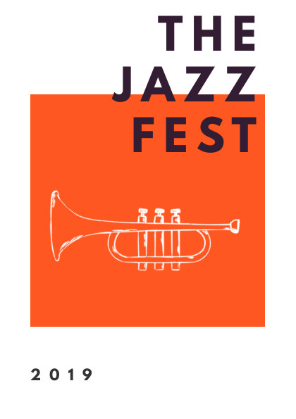 The Orange Jazz Fest – Flyer Template 420x595 template