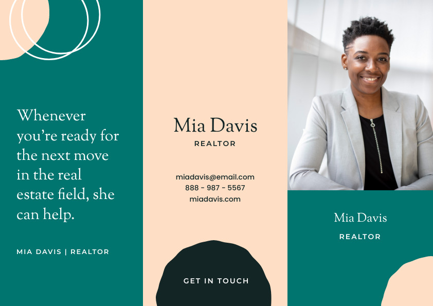 Real Estate Agent Brochure Template 842x595 template