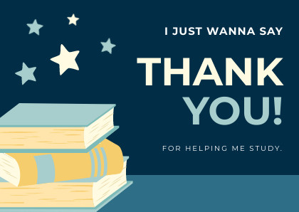 Thank You Study Help – Card Template 420x298 template