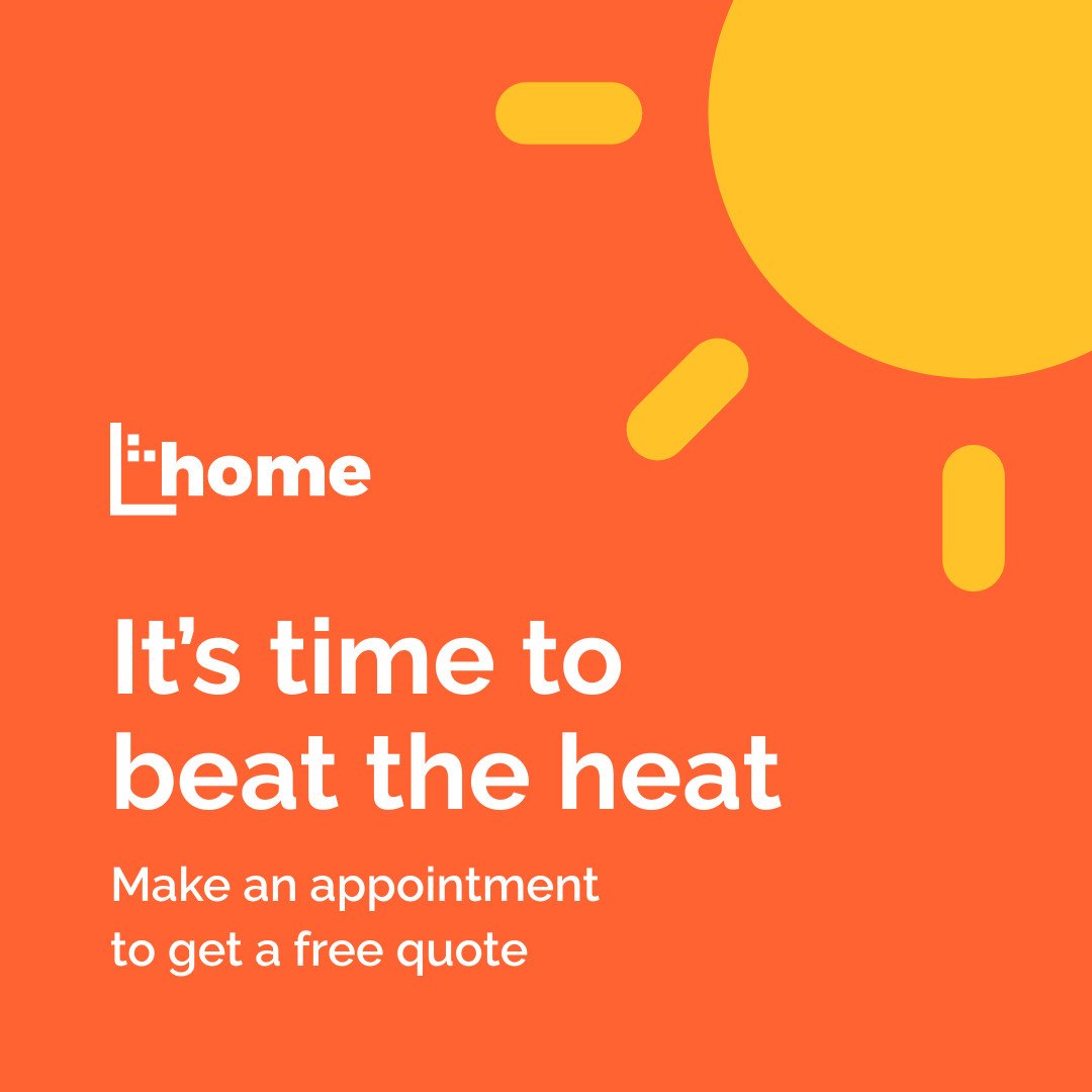 Orange Hvac Beat The Heat 1080x1080 template