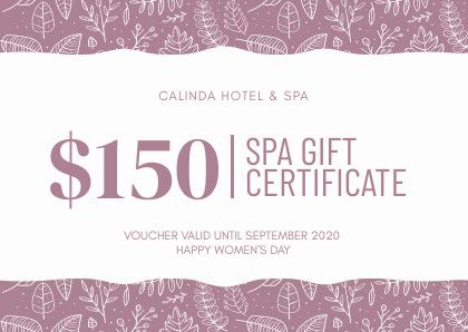 150 Dollar Gift Certificate Calinda – Card Template 420x298 template preview