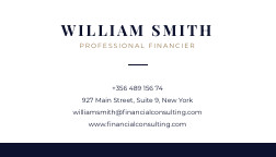 Global Financial Consulting – Business Card Template 252x144 template preview