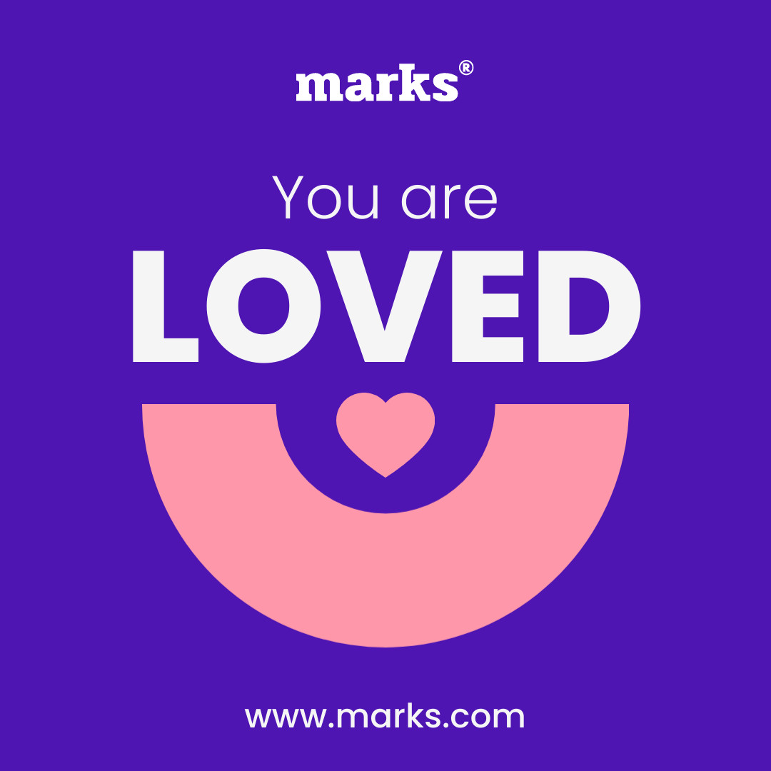 Marks You Are Loved Valentine's Day 1080x1080 template