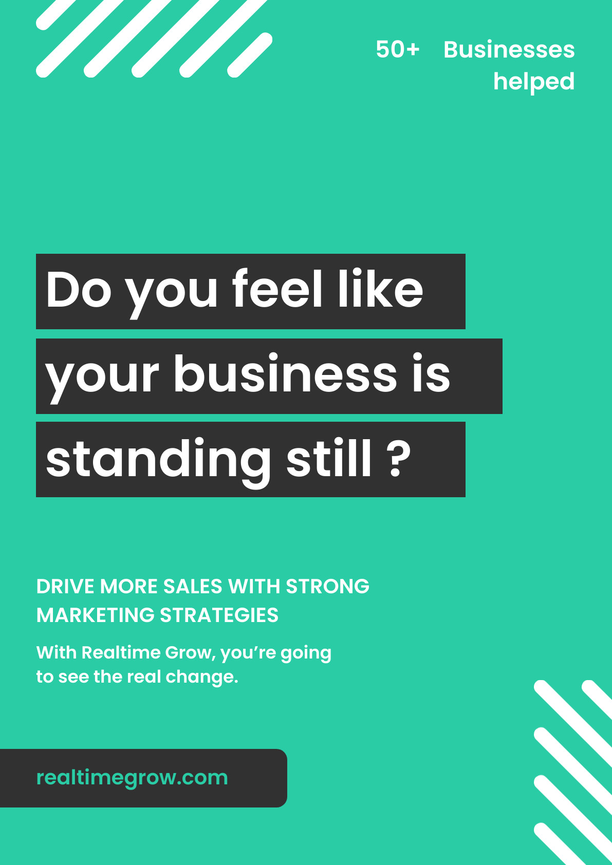 Business Standing Still Marketing Poster 1191x1684 template