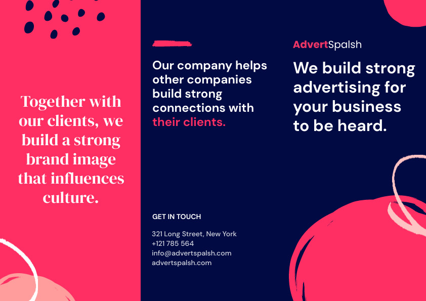 AdvertSpalsh Advertising Business Consultancy Brochure 842x595 template