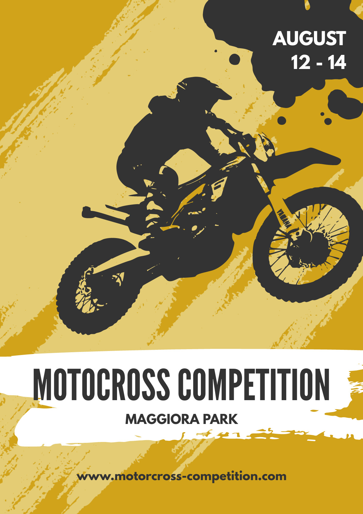 Motocross Competition Maggiora – Poster Template 1191x1684 template preview