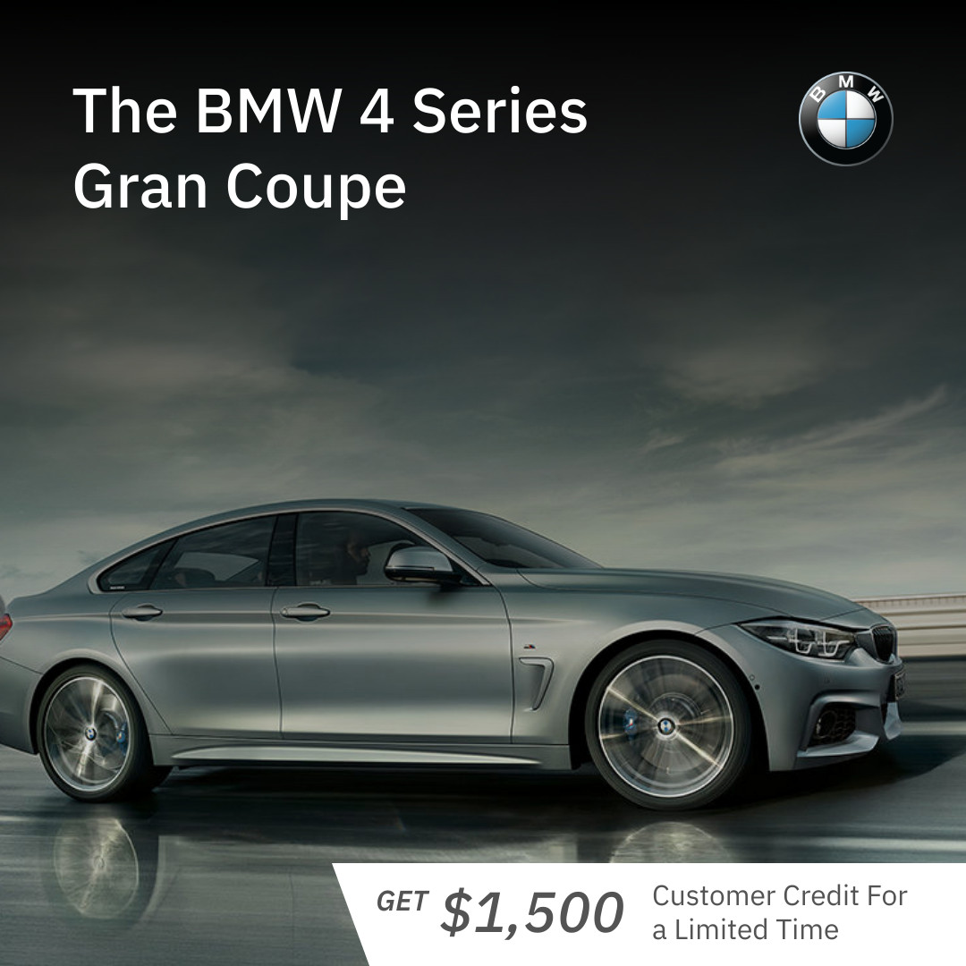 BMW 4 Series Gran Coupe Offer 1080x1080 template