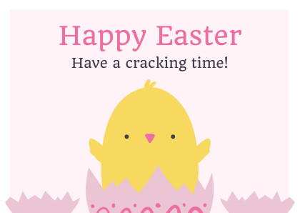 Have a Cracking Easter Time – Card Template  420x298 template