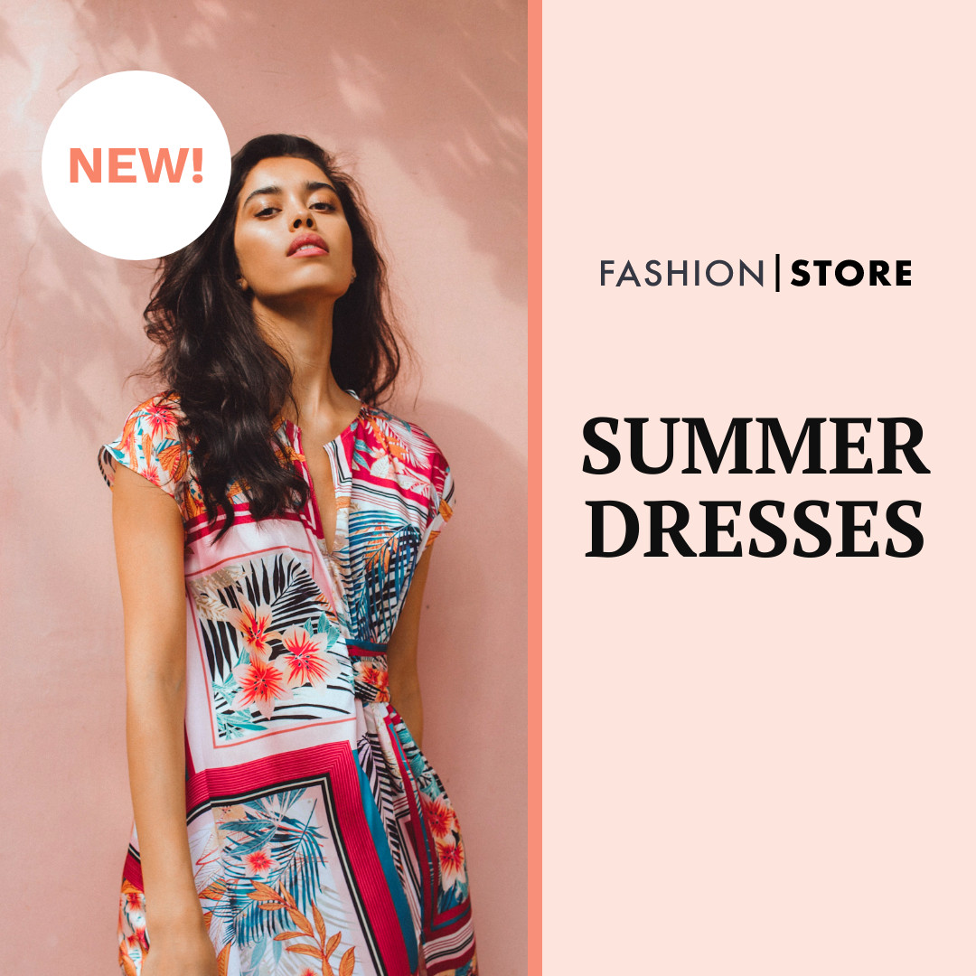 New Summer Dresses  1080x1080 template
