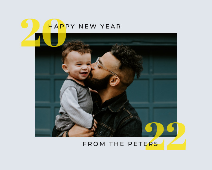 2022 Happy New Year Family Photo Collage 709x567 template