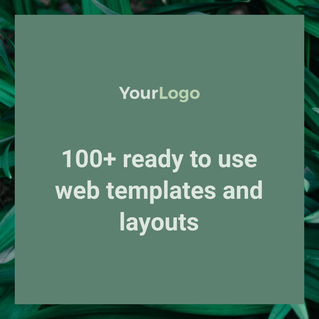 Ready to Use Web Templates 1080x1080 template