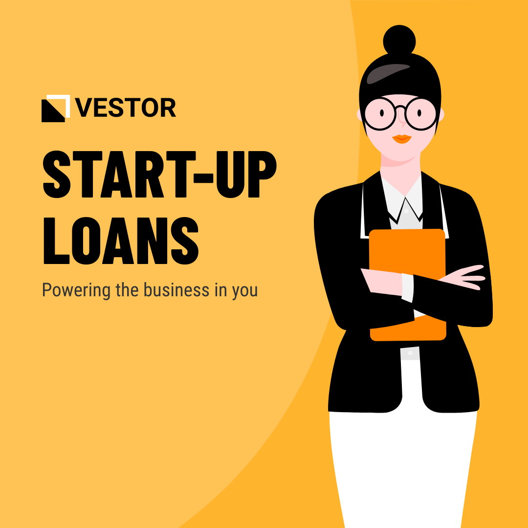 Start-Up Loans Powering Businesses 1080x1080 template