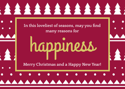 Lovely and Happy Christmas Season Card 420x298 template