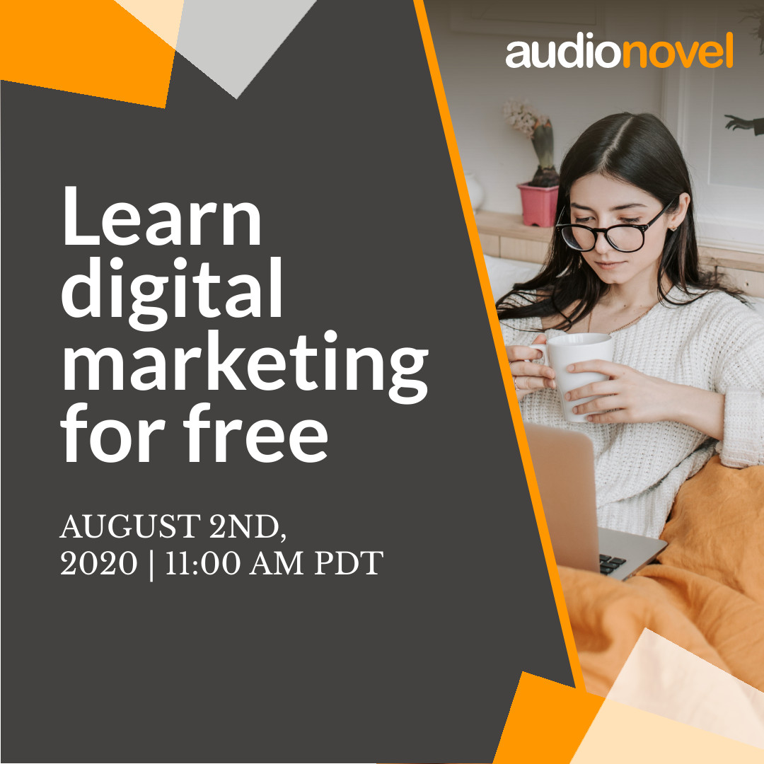 Learn Digital Marketing for Free 1080x1080 template