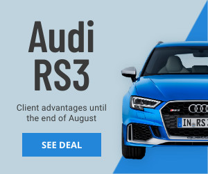 Audi RS3 Client Advantage Car Deals  300x250 template