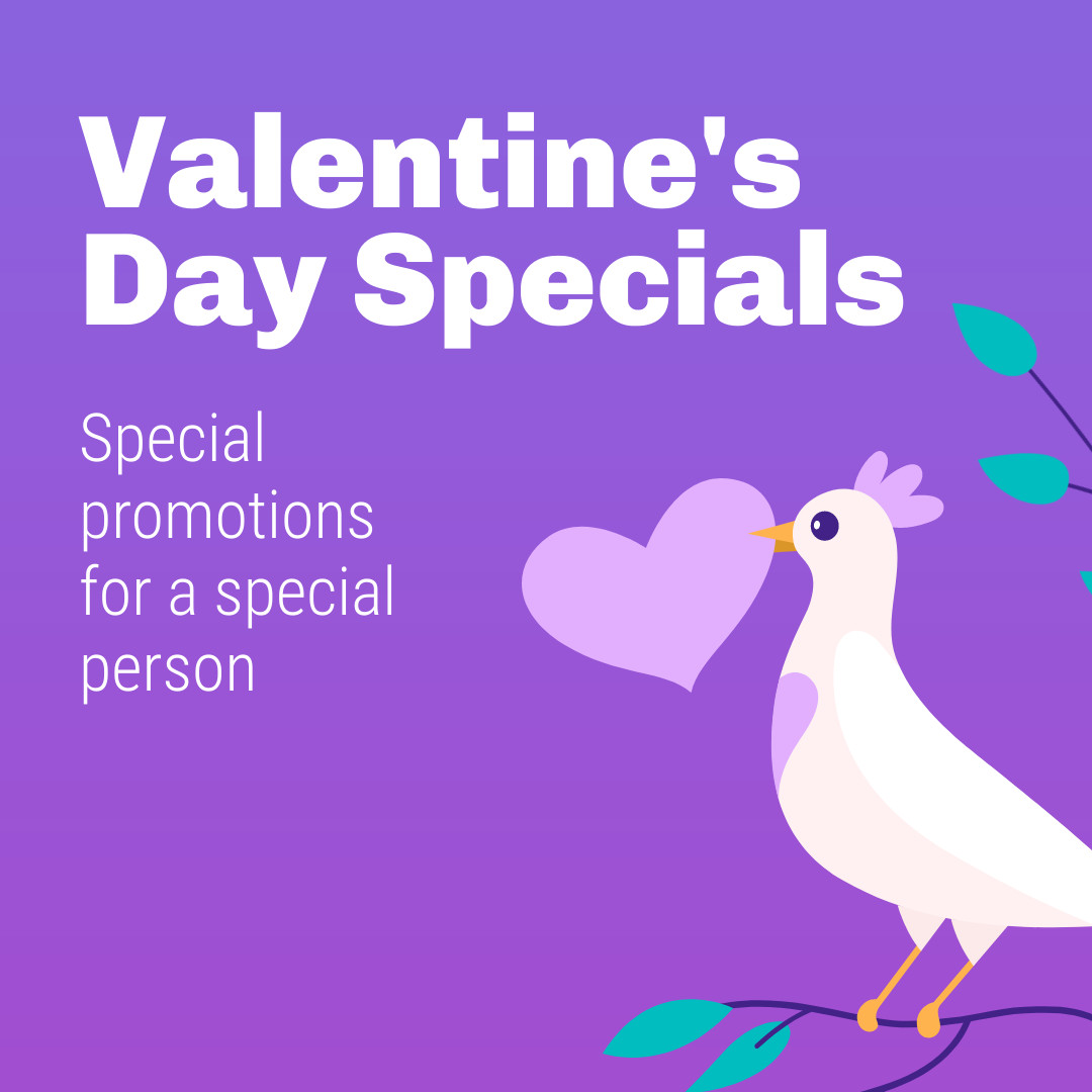  Valentine's Day Dove Specials 1080x1080 template