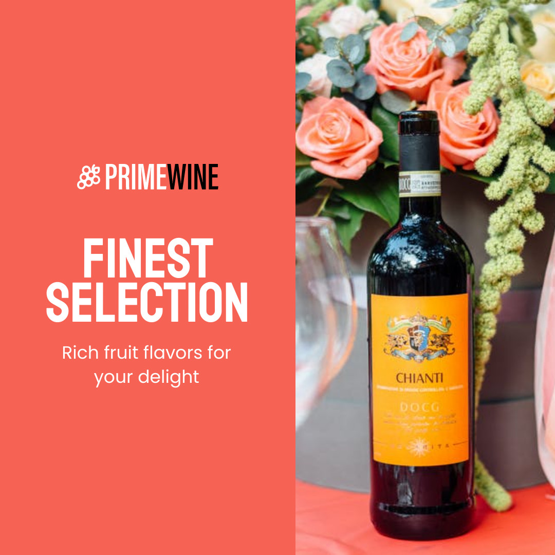 Finest Selection of Fruity Wines 1080x1080 template