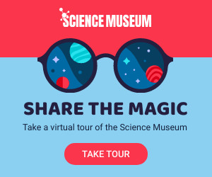 Magic Science Museum for Kids 300x250 template