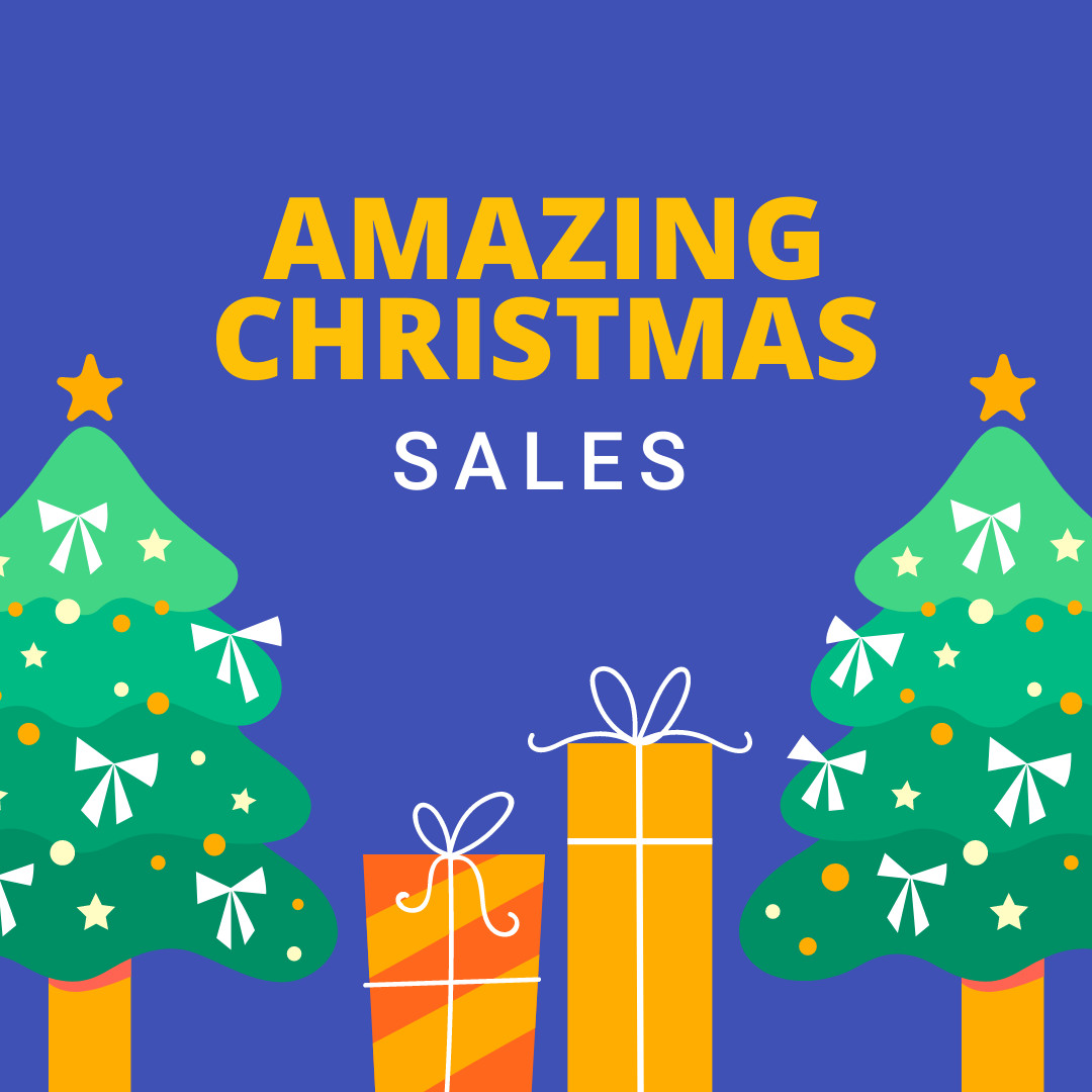 Amazing Christmas Sales 1080x1080 template