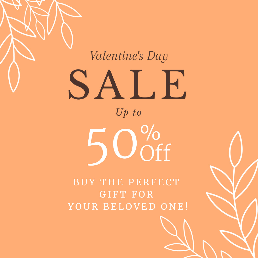 The Perfect Valentine's Day Gift Sale 1080x1080 template
