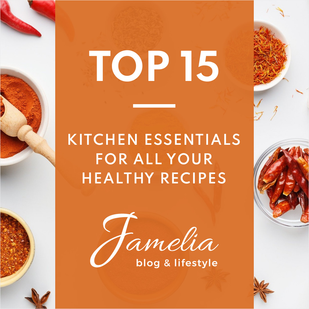 Kitchen Essentials for Healthy Recipes 1080x1080 template