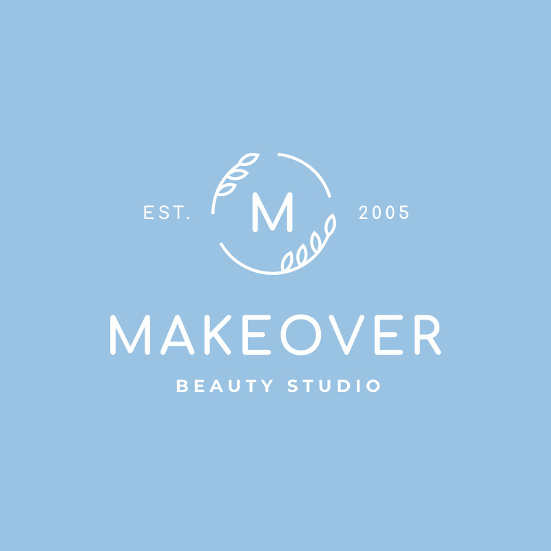 MakeOver Beauty Studio – Logo Template 800x800 template