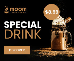 Coffee and Teahouse Special Drink Price 300x250 template