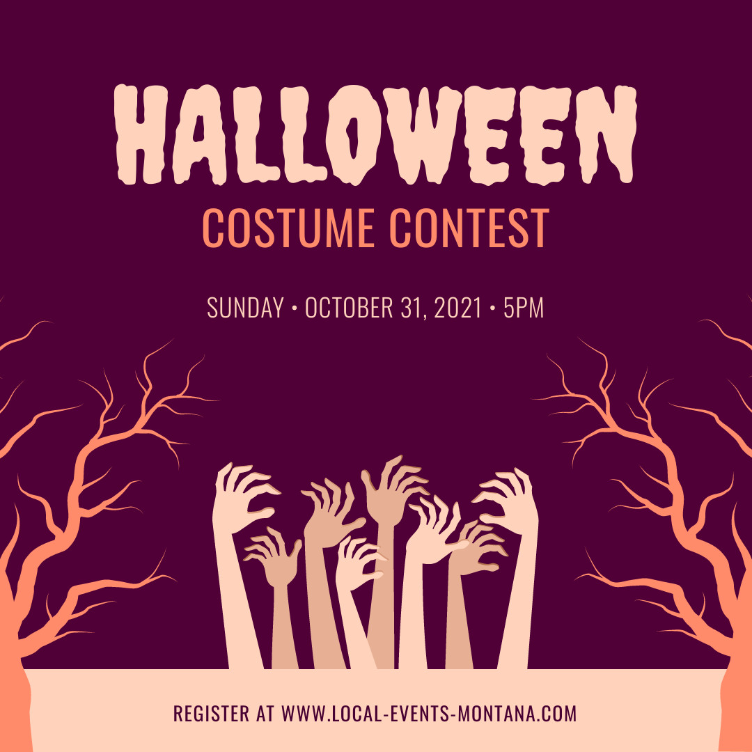 Halloween Costume Contest Montana  1080x1080 template preview